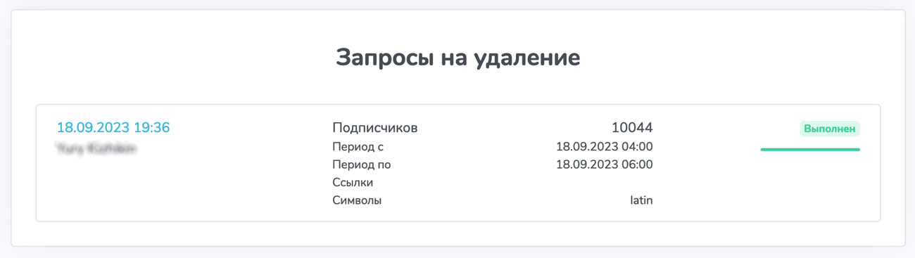 Запрос выполнен, 10044 подписчиков принудительно покинули канал