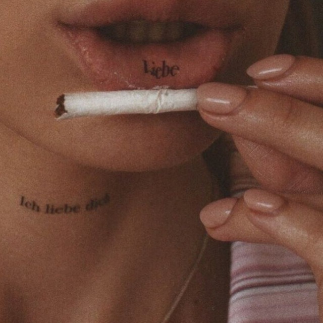 Маленькие Татуировки с сигаретой