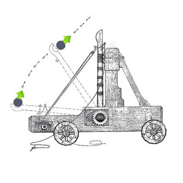 Как нарисовать катапульту