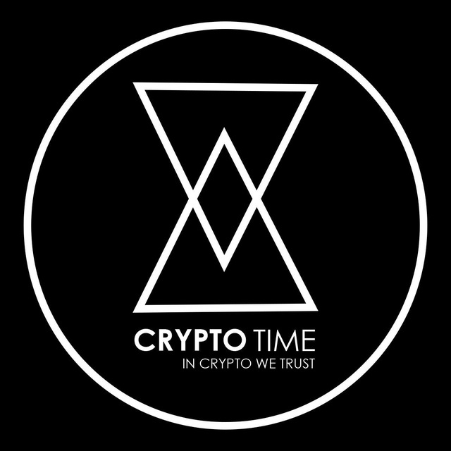 Крипто время. Crypto time. In Crypto we Trust. Crypto times logo.