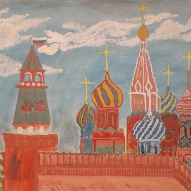 Нарисовать рисунок москвы