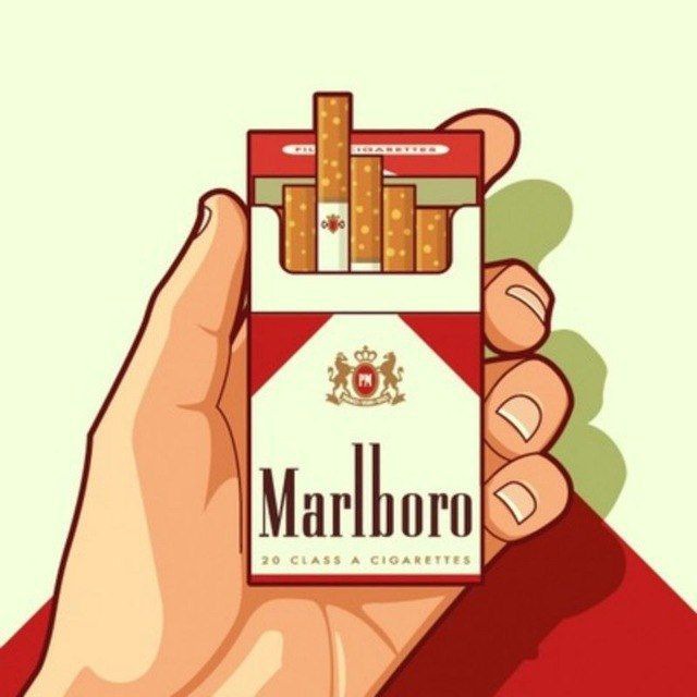 Мальборо сигареты рисунок