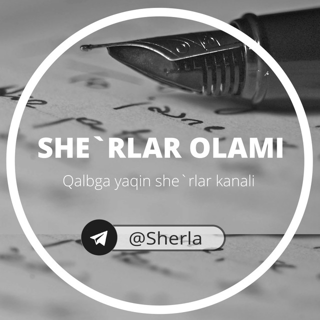 Telegram she. She'rlar logo.