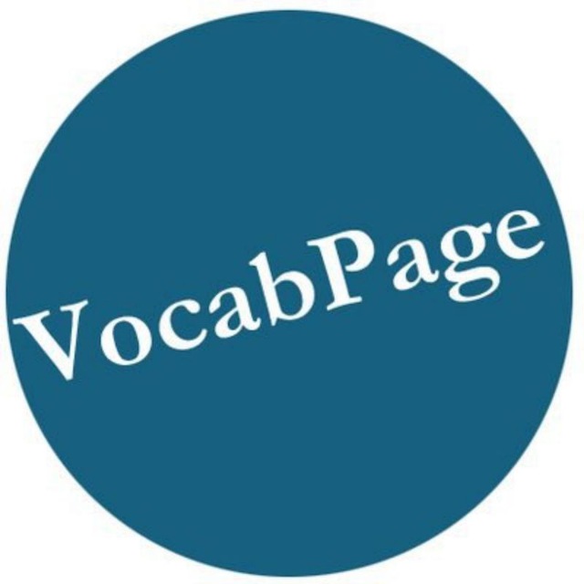 Vocabulary pages