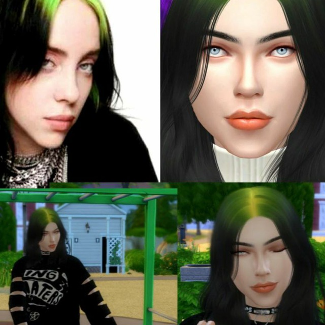 Телеграм симс 4. SIMS 4 Billie Eilish.