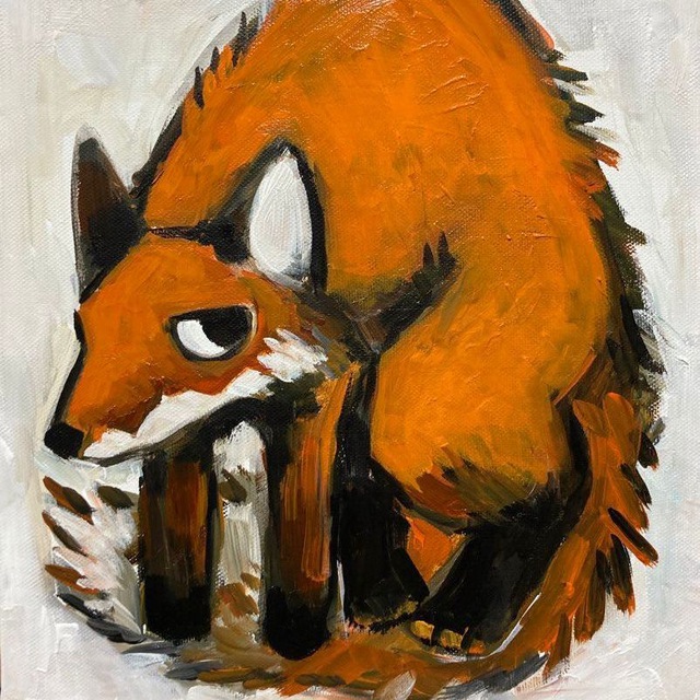 Den fox. Fox hole.